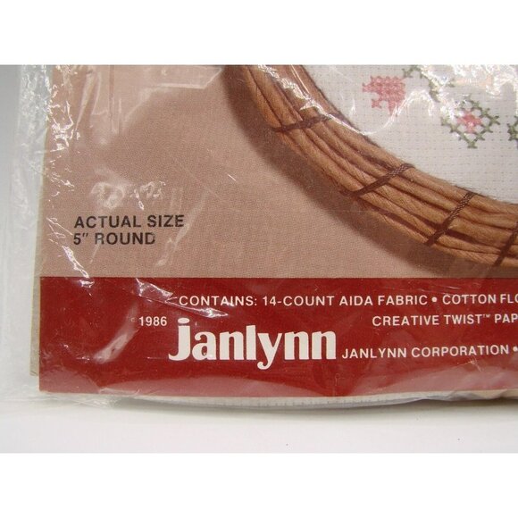 NEW Janlynn Counted Cross Stitch Kit A Thing Of Beauty Is A Joy Forever 5" Round - Picture 3 of 9